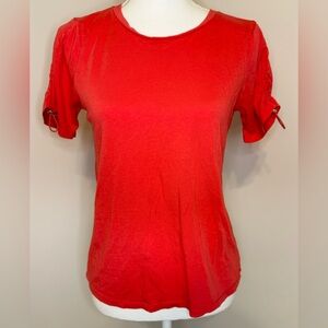 Michael Kors Drawstring Sleeve Top